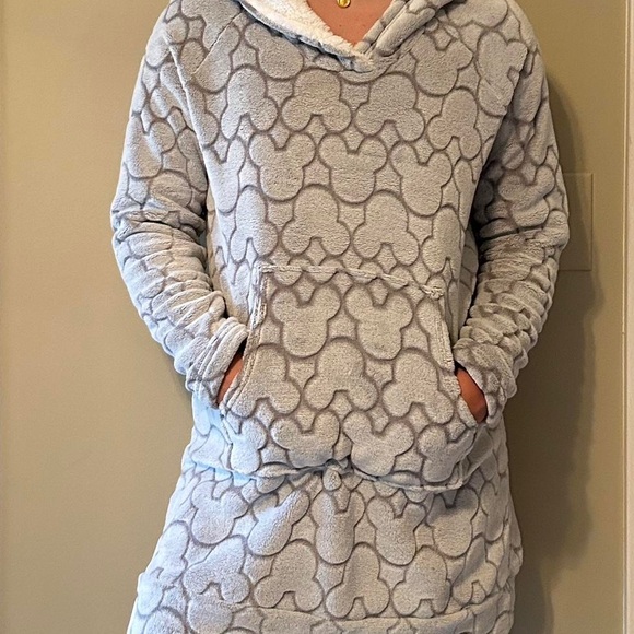 Disney Mickey Mouse Embossed Plush Hooded Pyjamas - Picture 5 of 5